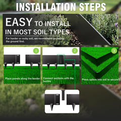 STIRLINGEAR detailing built-in spike anchoring for secure installation and soil grip
