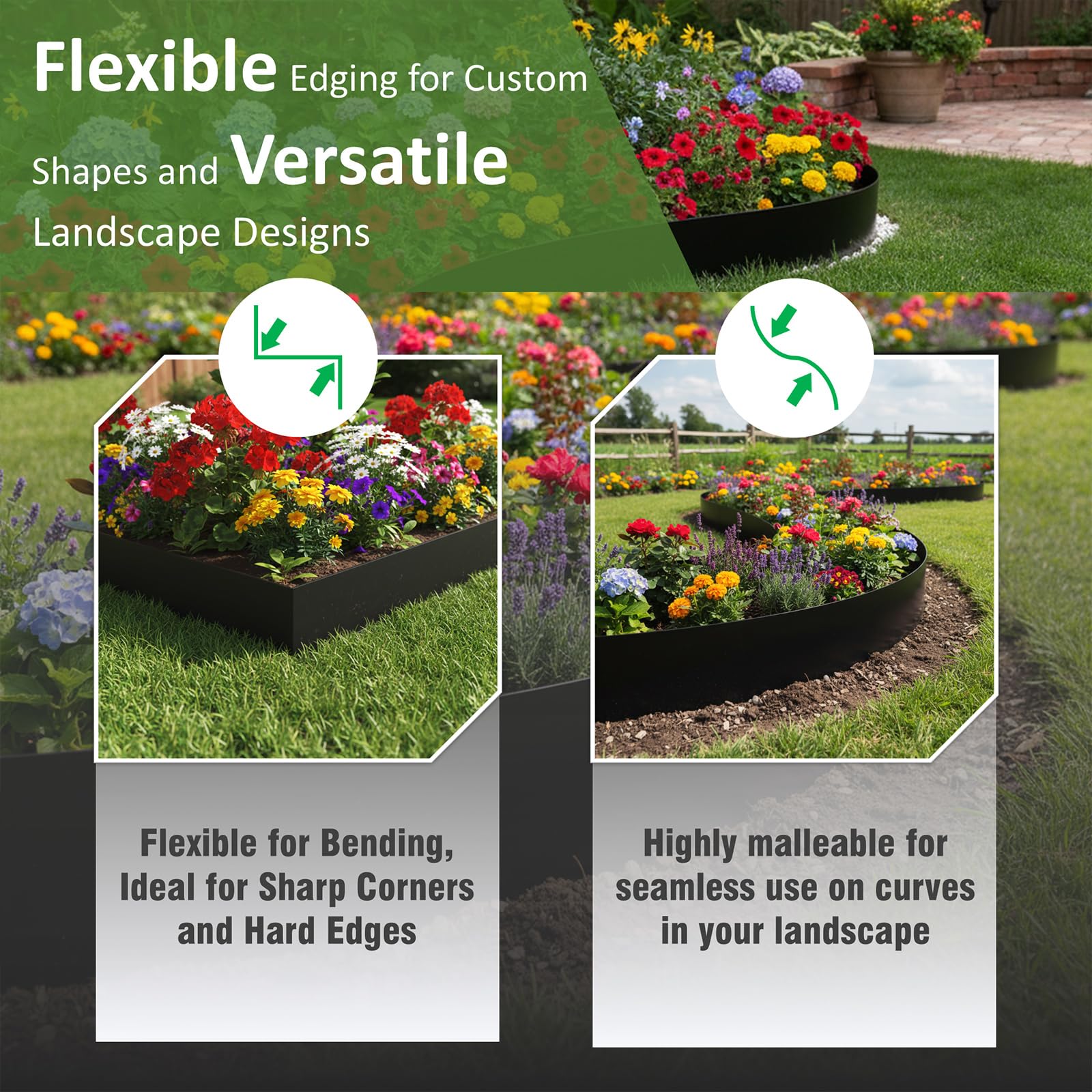 STIRLINGEAR edging along driveway creating a neat pathway boundary