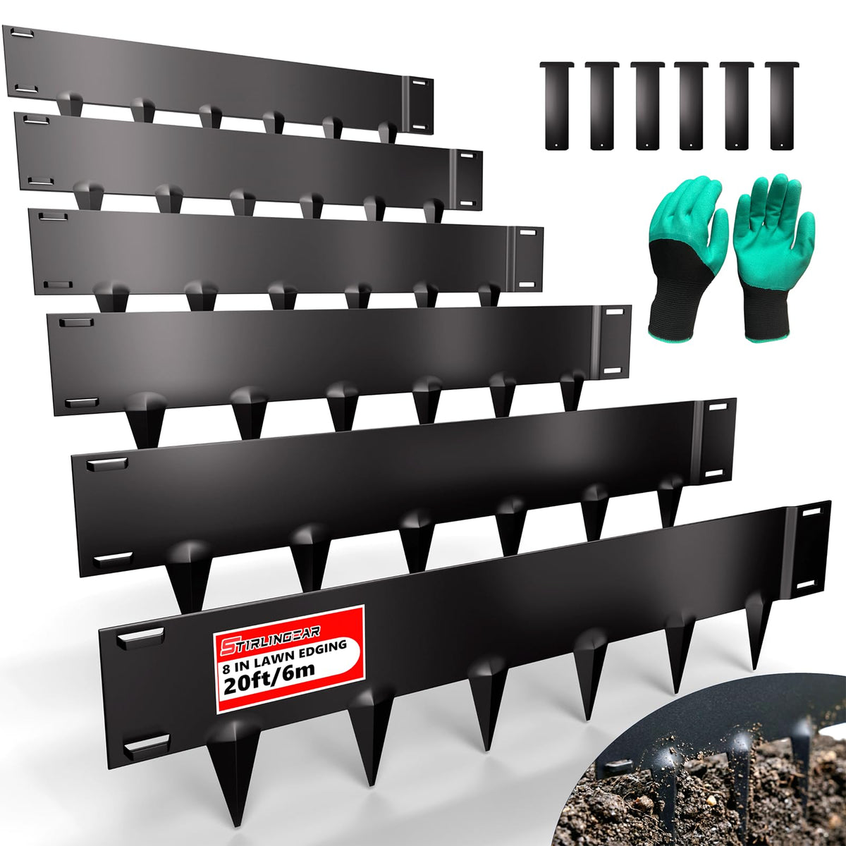 STIRLINGEAR front packaging showing 20ft kit and features