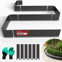 STIRLINGEAR front view of 6-pack metal edging kit showing neat packaging and benefits