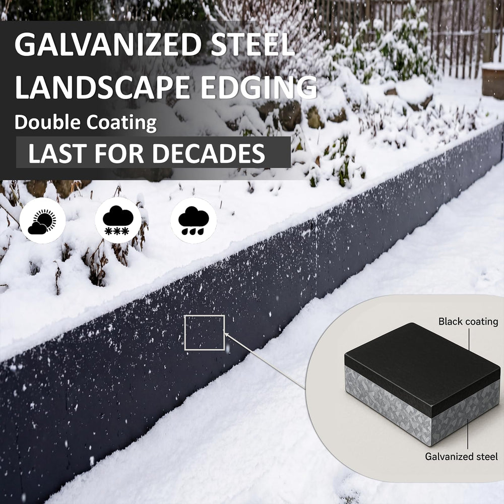 STIRLINGEAR 10 inch edge next to lawn showing superior barrier and neat separation