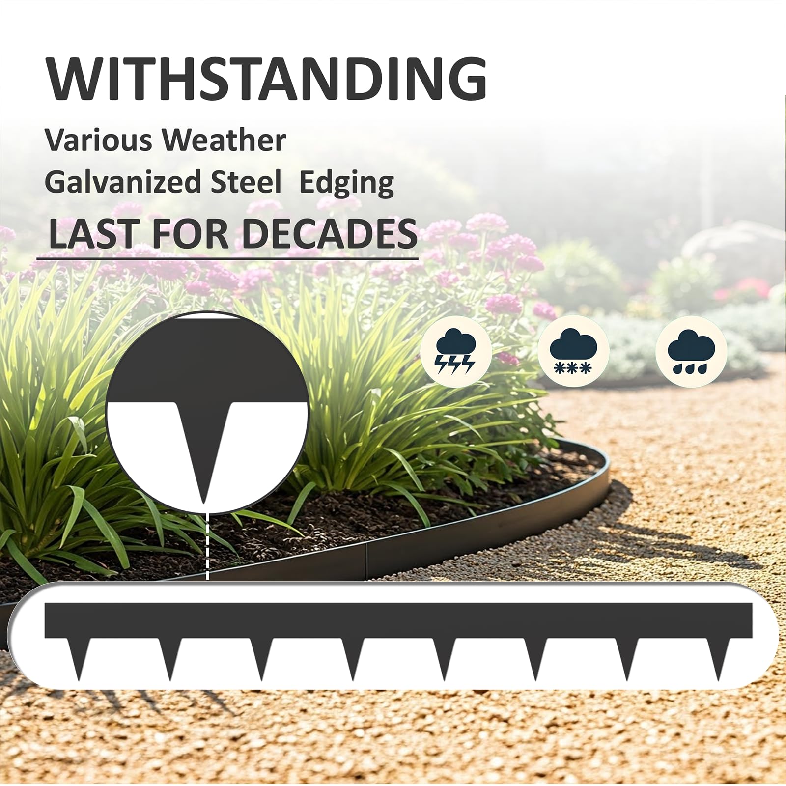 STIRLINGEAR installed low-profile lawn edge showing neat separation benefit