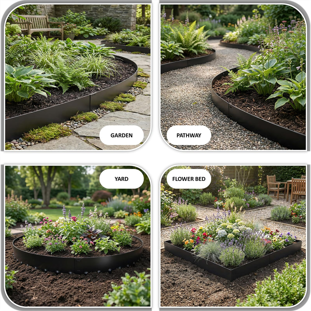 STIRLINGEAR installed in garden setting showing tidy landscaping