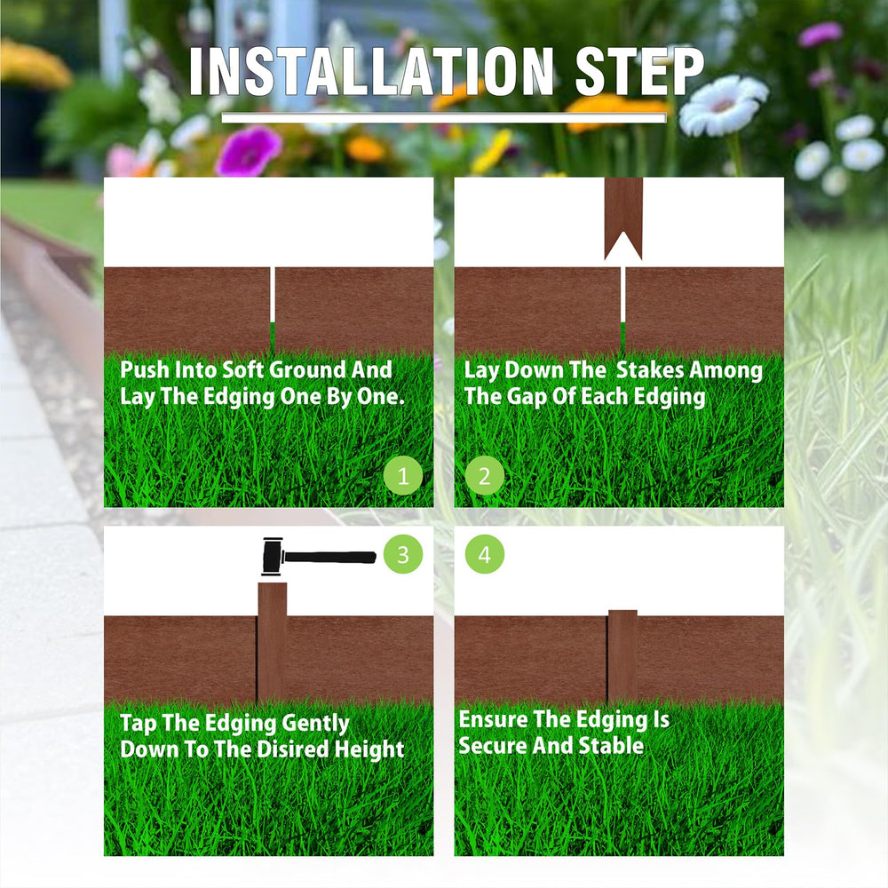 STIRLINGEAR edging used as raised bed rim to define planting area
