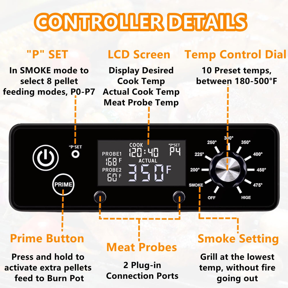 StleCYQn RTD sensor detail demonstrating quick grill temperature feedback and reliability