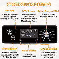 StleCYQn RTD sensor detail demonstrating quick grill temperature feedback and reliability