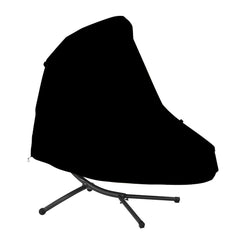StorMaster front view cover on hanging chaise lounge protecting from rain