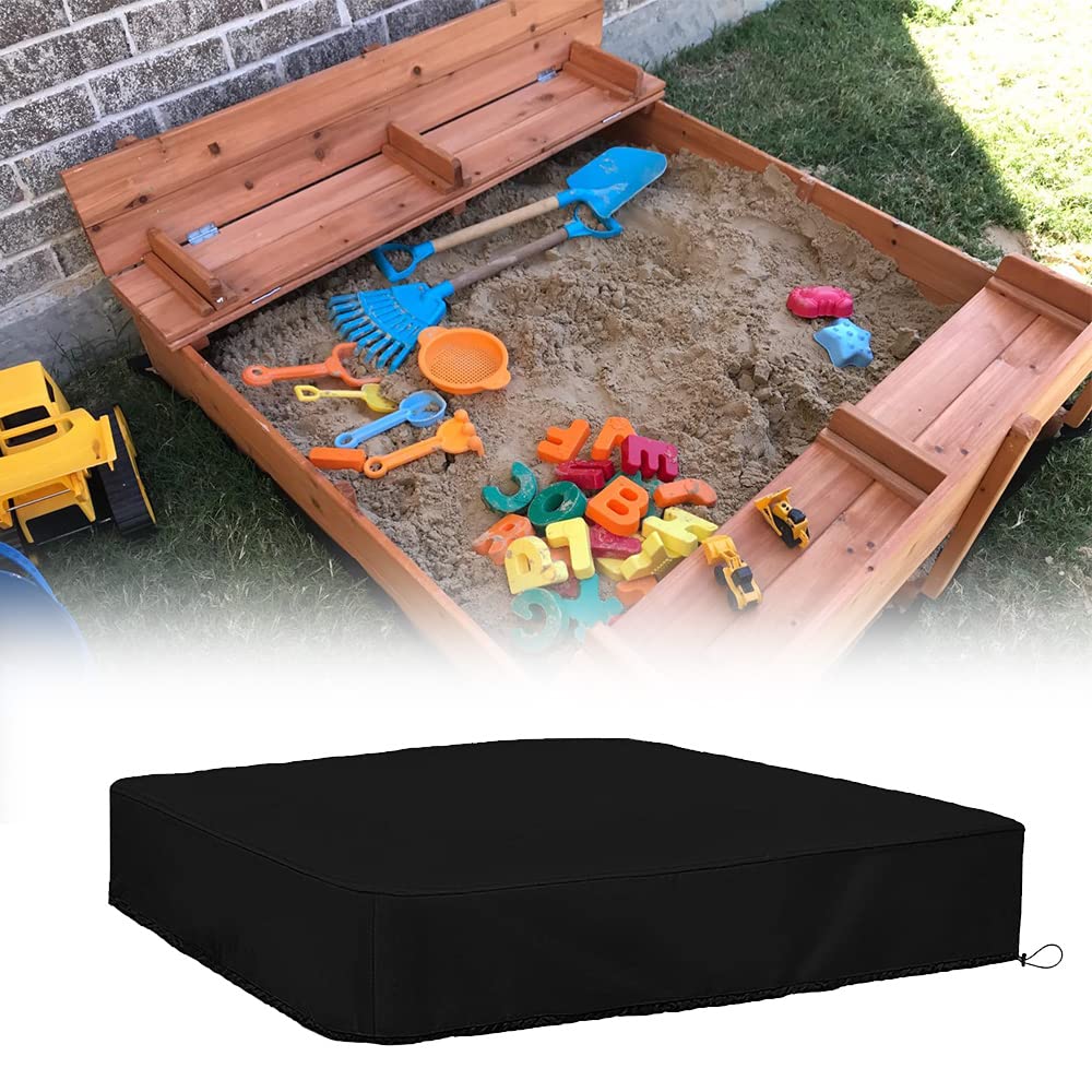 StorMaster front view of square sandbox cover showing full protection benefit
