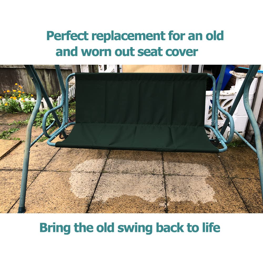 StorMaster cover installed on patio swing demonstrating refreshed seating