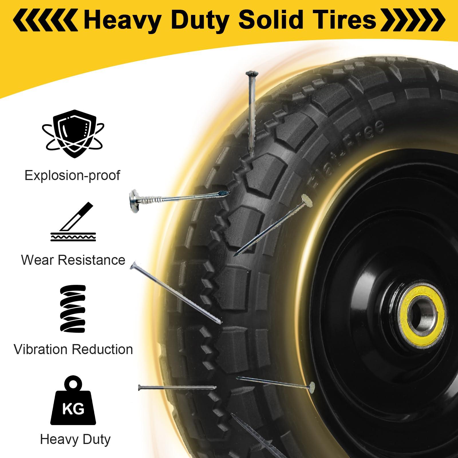 Storystore close-up of textured tread detail improving grip and shock absorption on rough surfaces