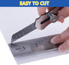 Storystore edge profile showing sheet thickness and secure mounting benefit