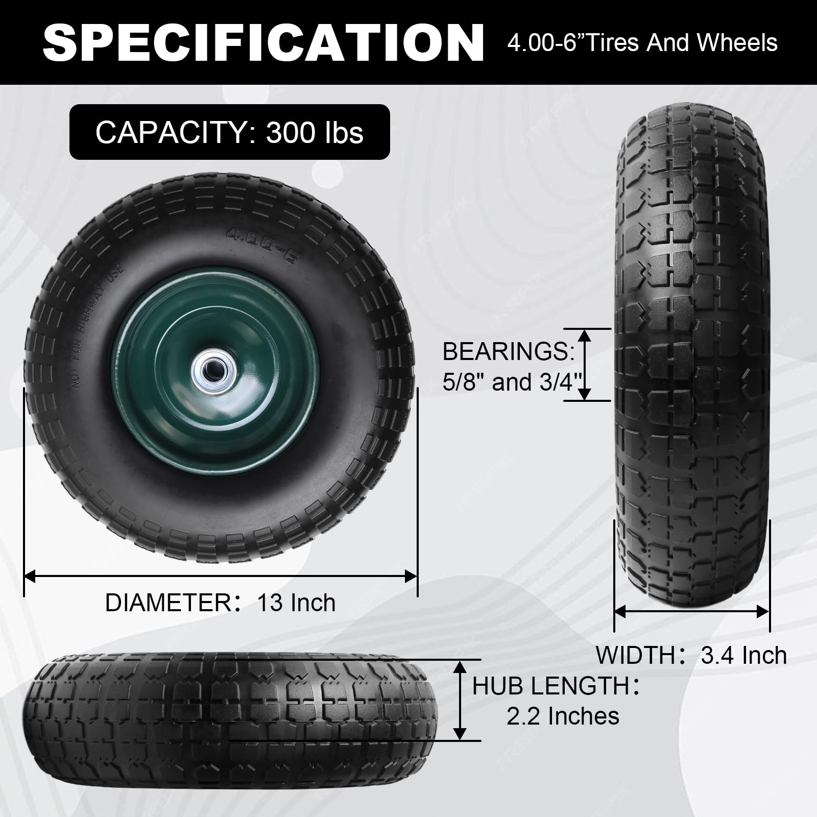 Storystore side profile highlighting 13-inch tire tread for steady traction