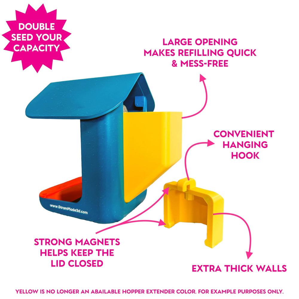 StramMade close-up of magnetic lid and removable hook for tidy, hands-free refilling