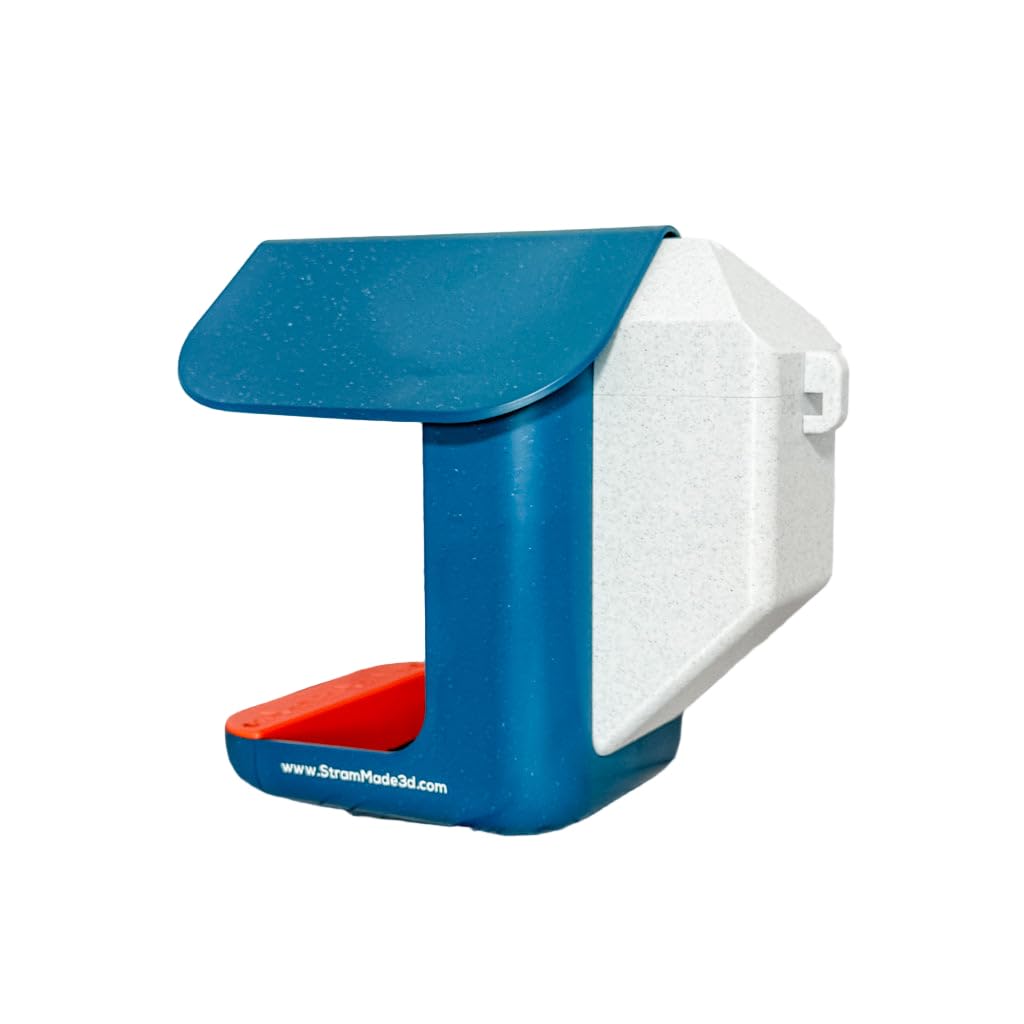 StramMade front view of rock white hopper extender showing seamless fit and extra capacity
