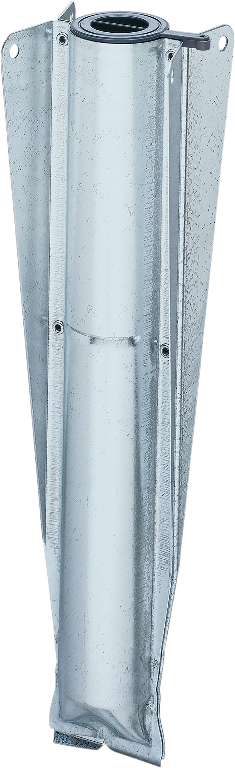 Strata ground spike front view showing sturdy metal anchor and stable base