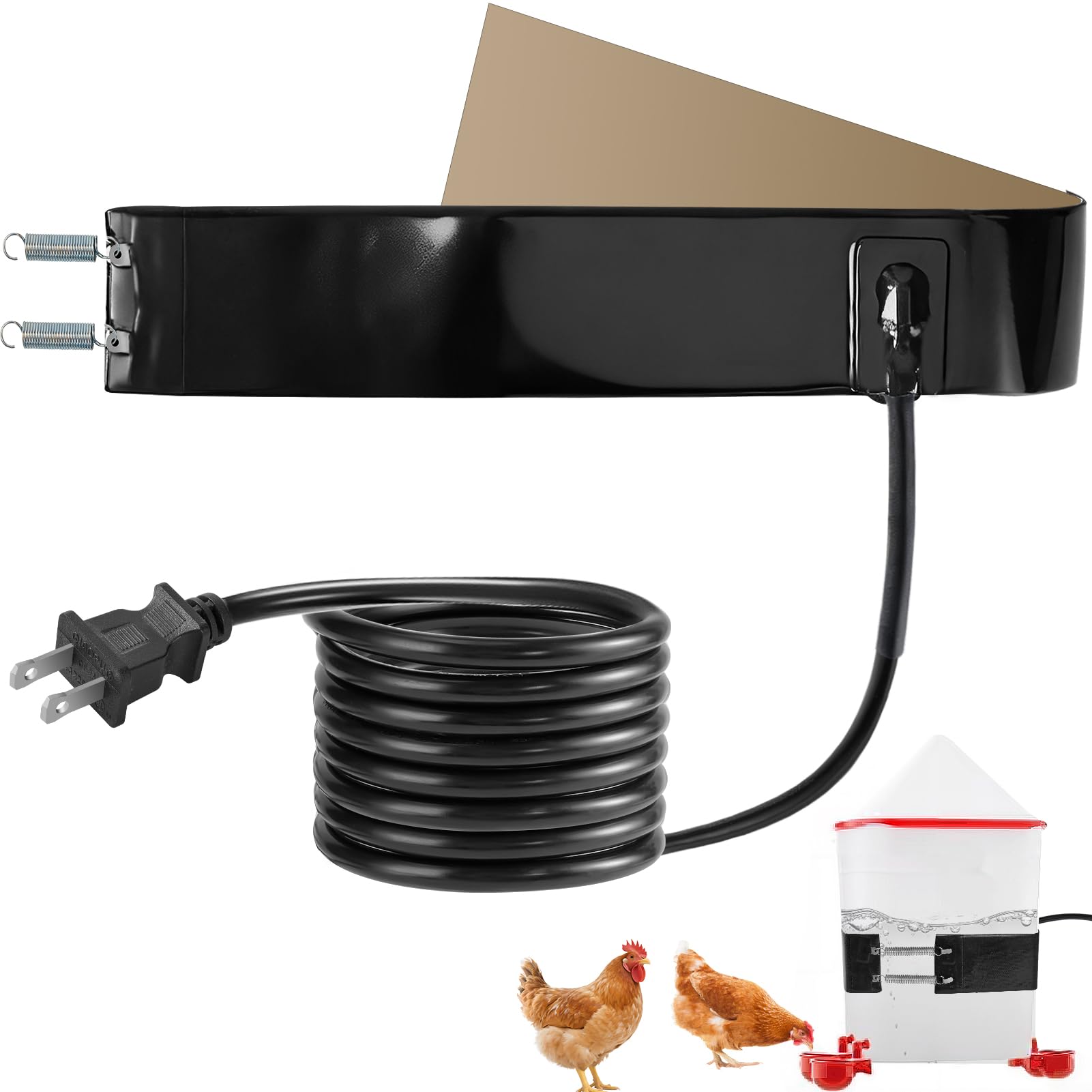 Strdfeve heated belt on bucket keeping water thawed
