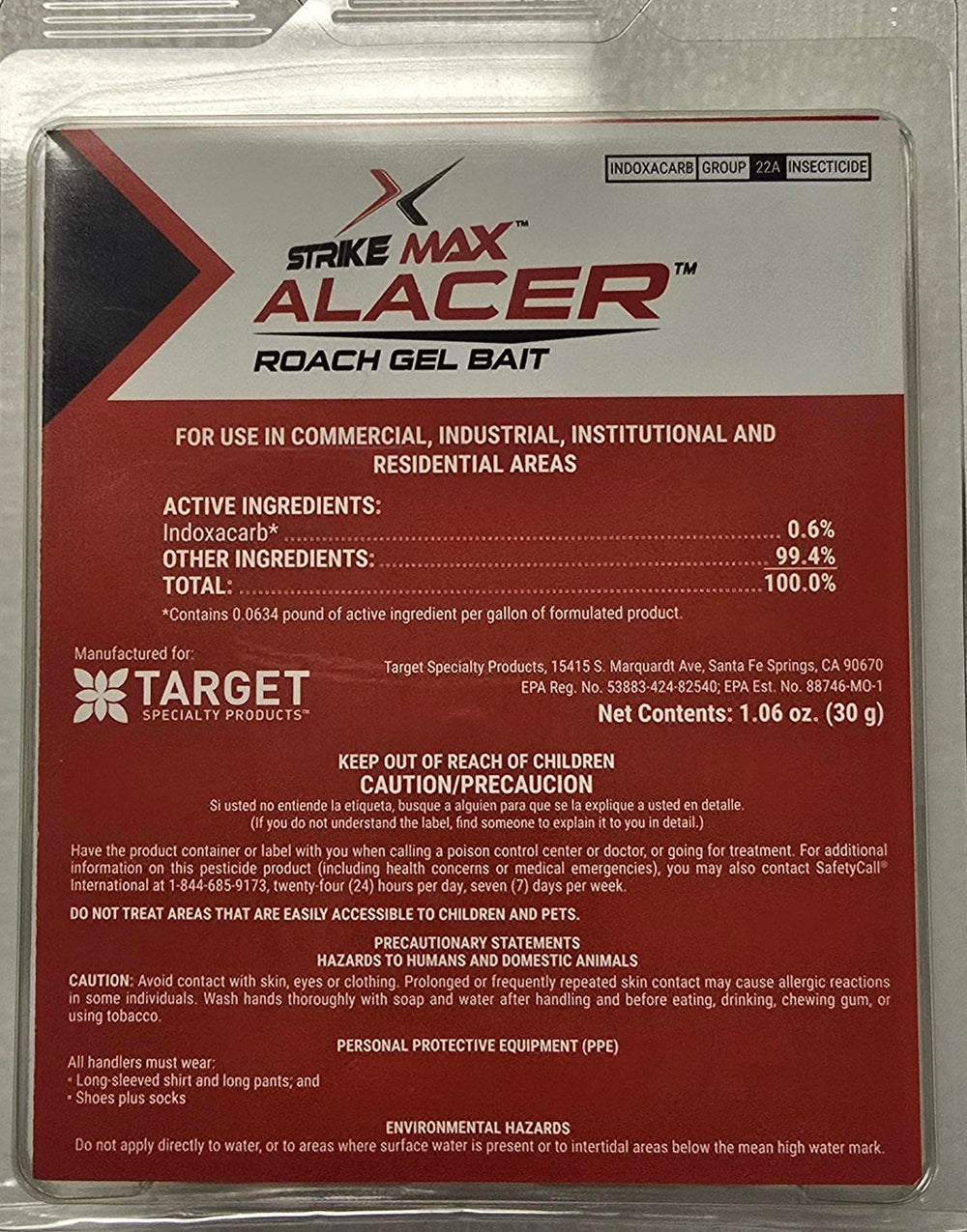 Strike Max Alacer gel texture macro showing palatable formula for roaches