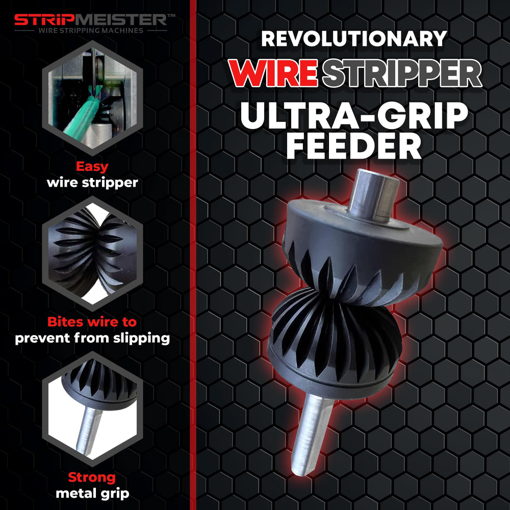 STRIPMEISTER close-up of feeder texture highlighting stronger wire grip
