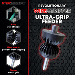 STRIPMEISTER close-up of feeder texture highlighting stronger wire grip