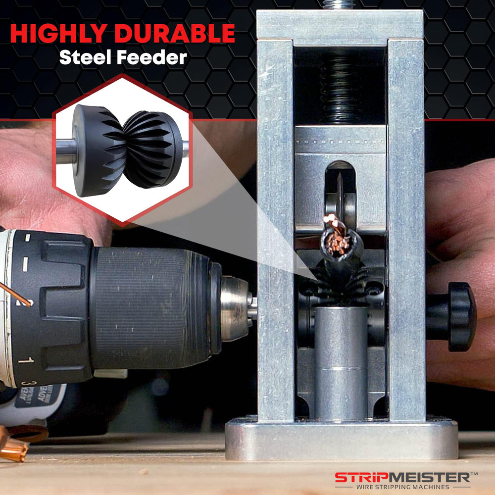 STRIPMEISTER feeder installed in machine demonstrating easy swap benefit