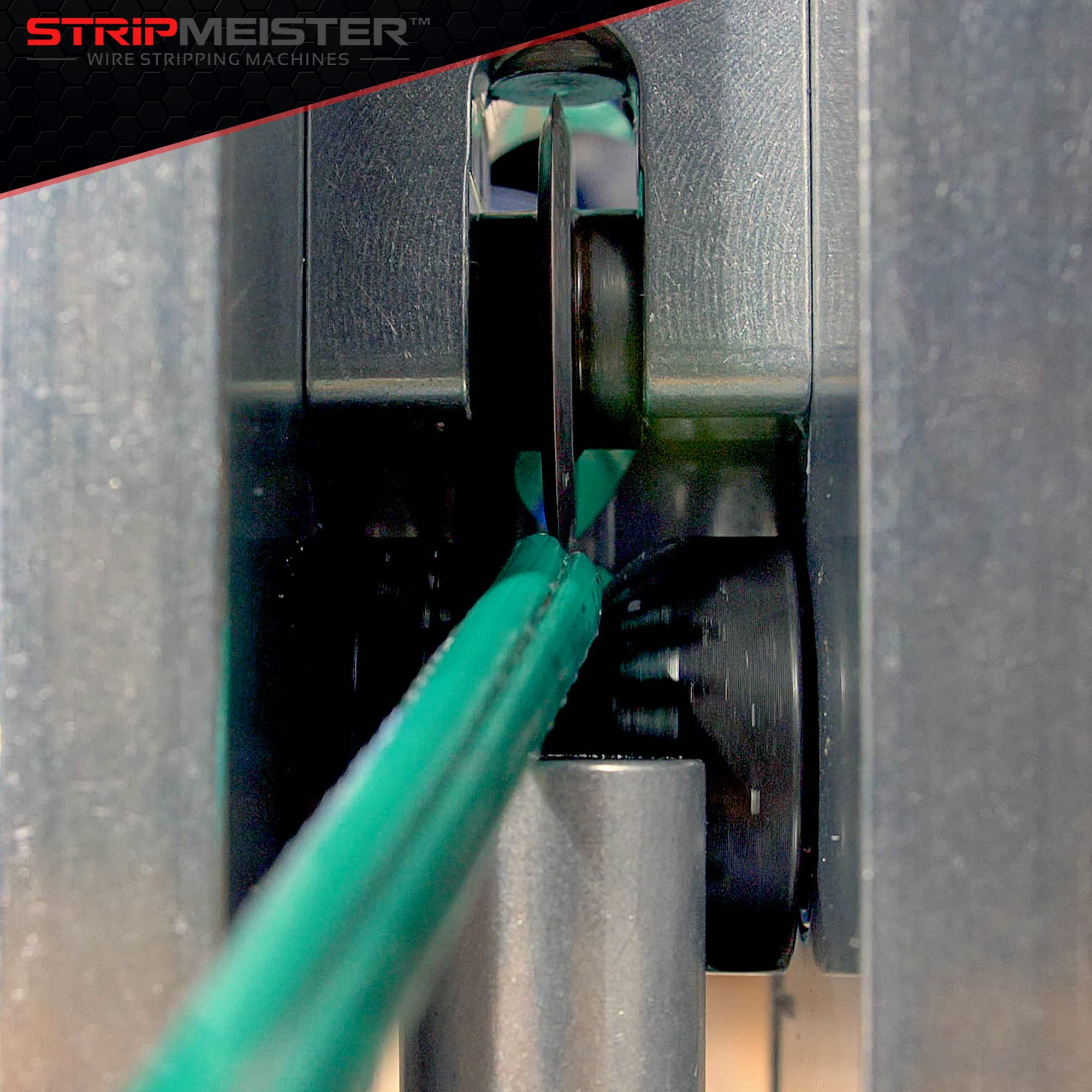 STRIPMEISTER feeder in workshop setting showing faster stripping benefit