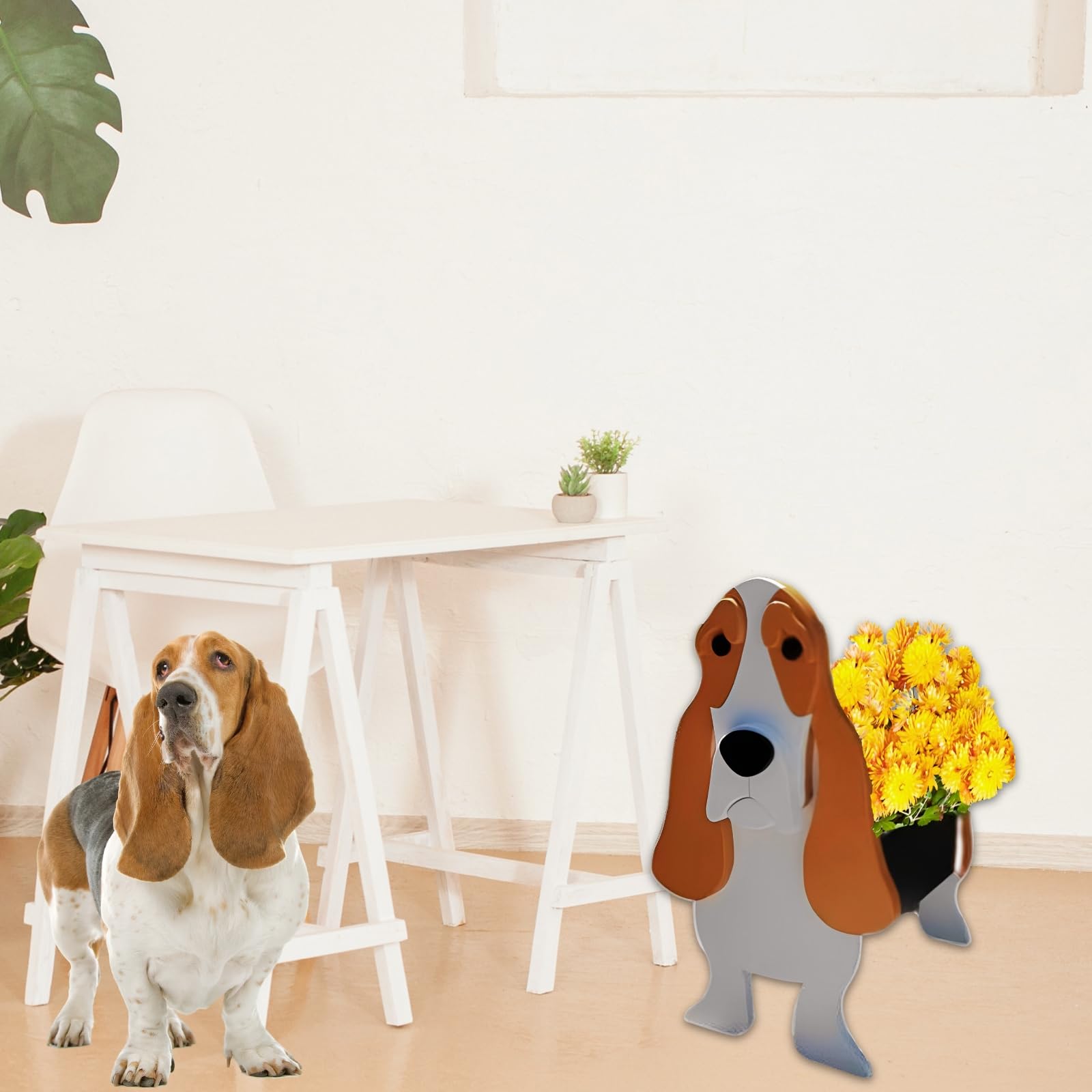 strolfay basset hound bottom drainage holes protect plant roots