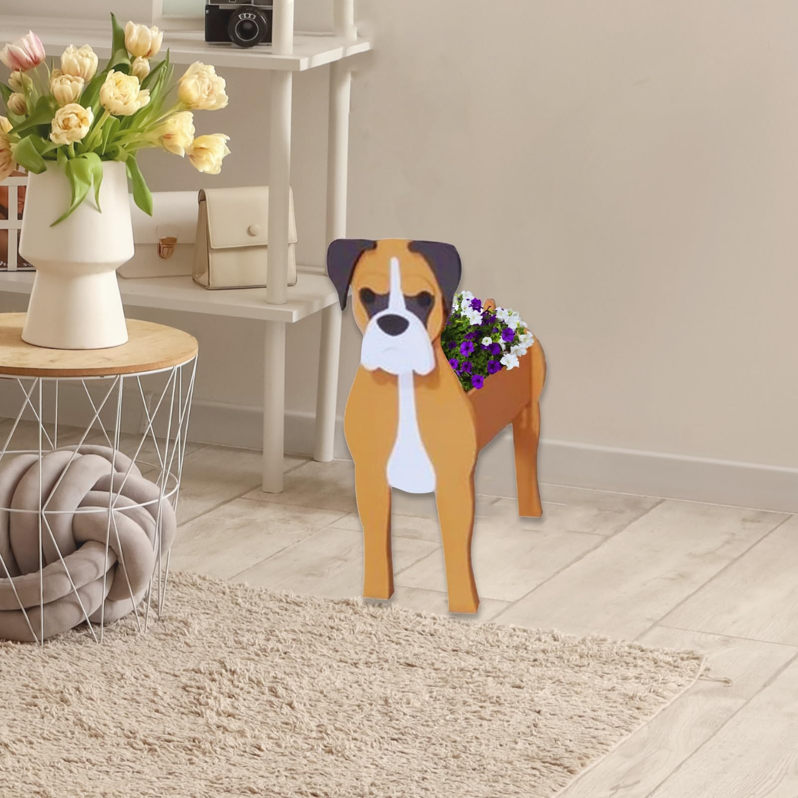 strolfay boxer on patio setting demonstrating outdoor use appeal