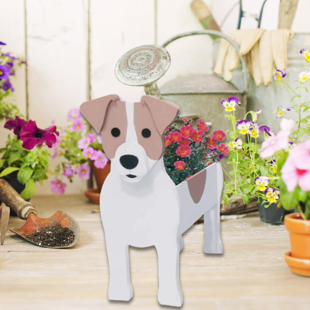 strolfay Jack Russell planter on windowsill showing bright indoor styling benefit
