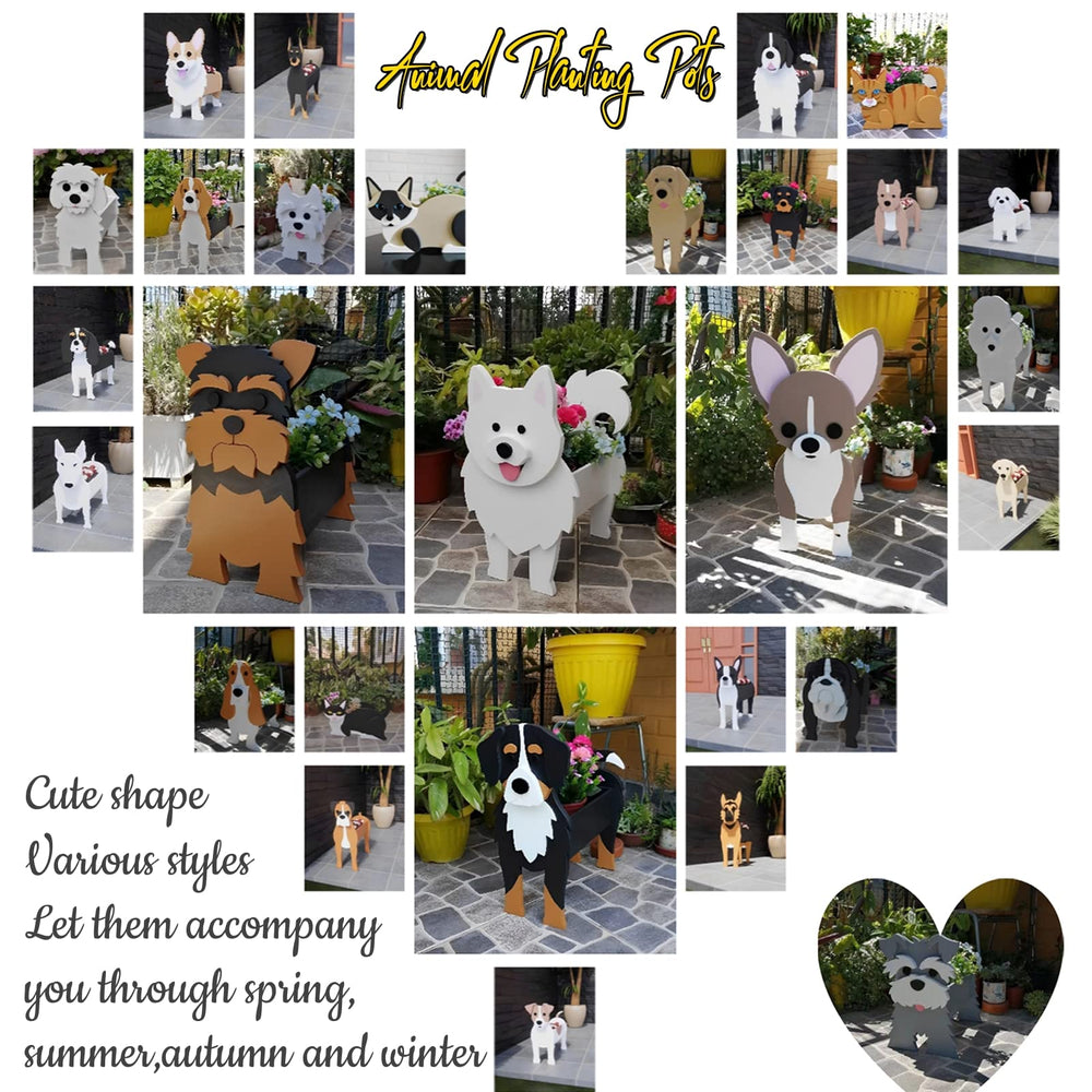 strolfay Scottish Terrier planter placed on windowsill adding character and space-saving benefit