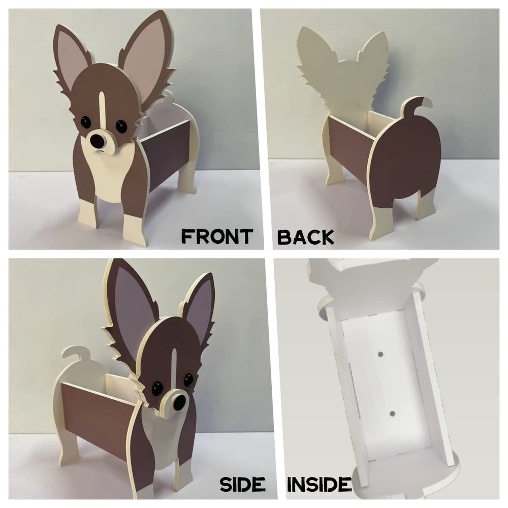 strolfay Scottish Terrier planter surface texture close-up showing durable fade-resistant finish
