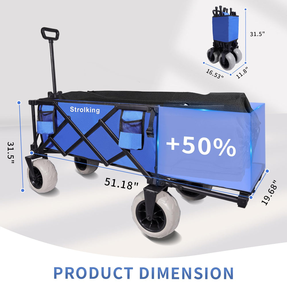 Strolking rear tailgate open for quick loading and unloading advantage