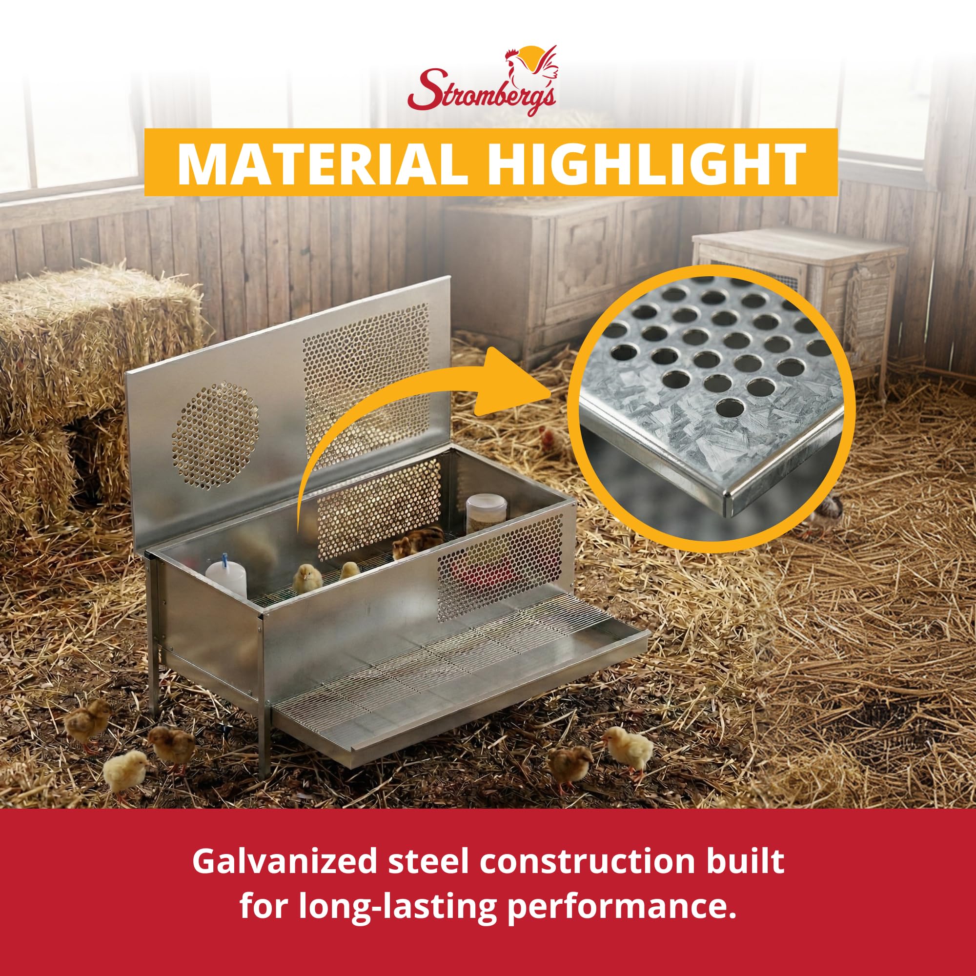 Stromberg's perforated side providing clear visibility and steady airflow