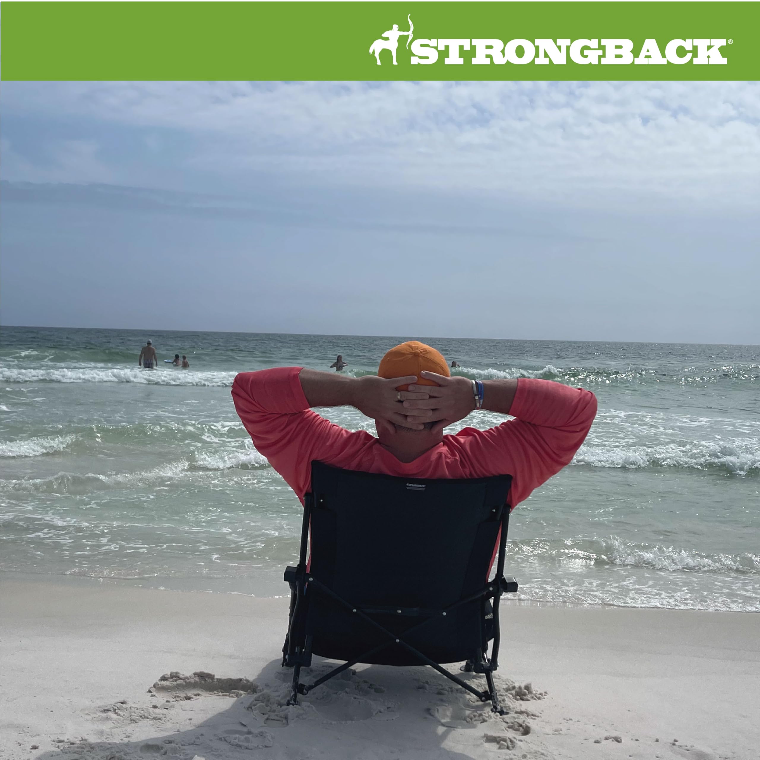 STRONGBACK folded in backpack carry bag for hands-free transport convenience