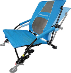 STRONGBACK front view of chair shows low seat and stability benefit