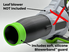 Stubby Nozzle Co. with green Blowerband included for reliable attachment
