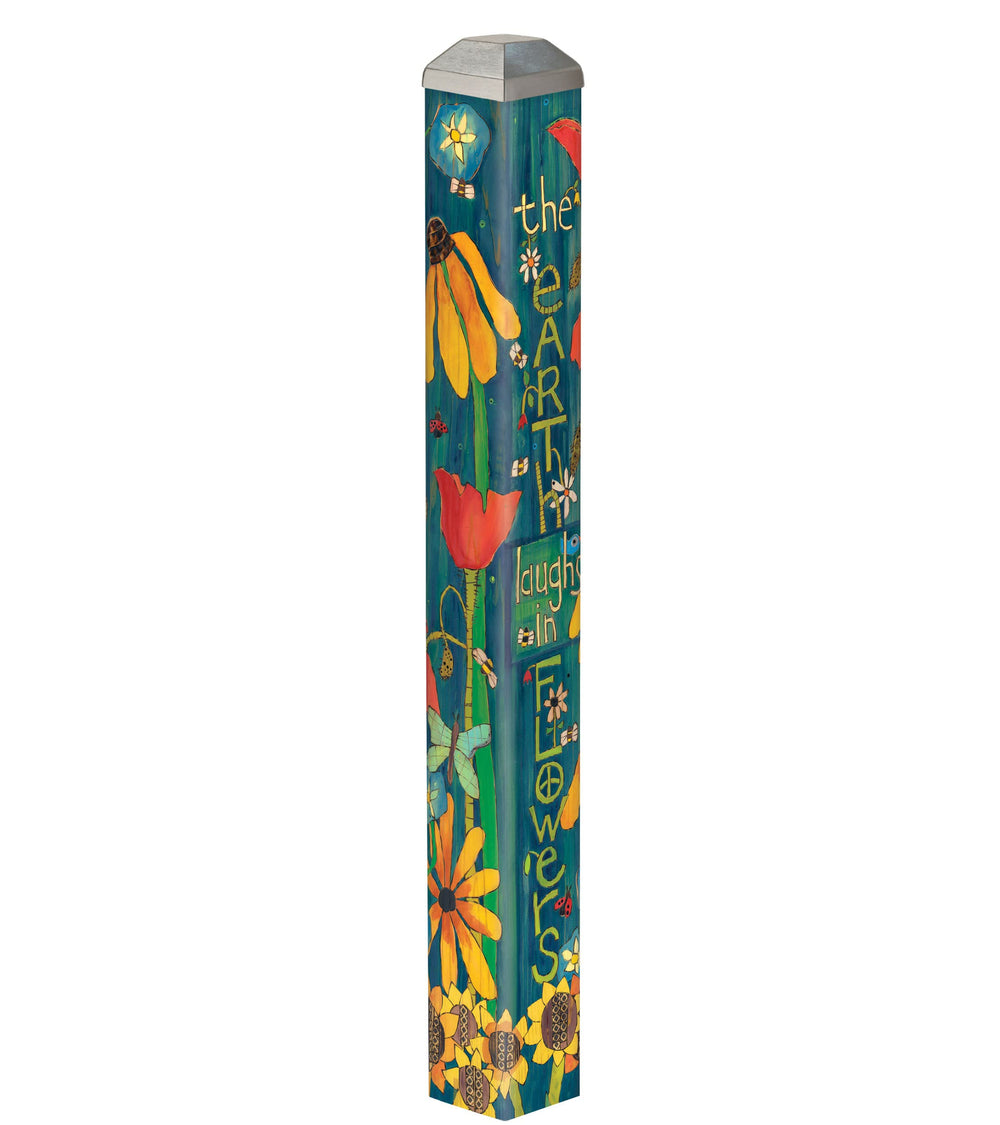 Studio M front view showing Earth Laughs in Flowers design and durable finish