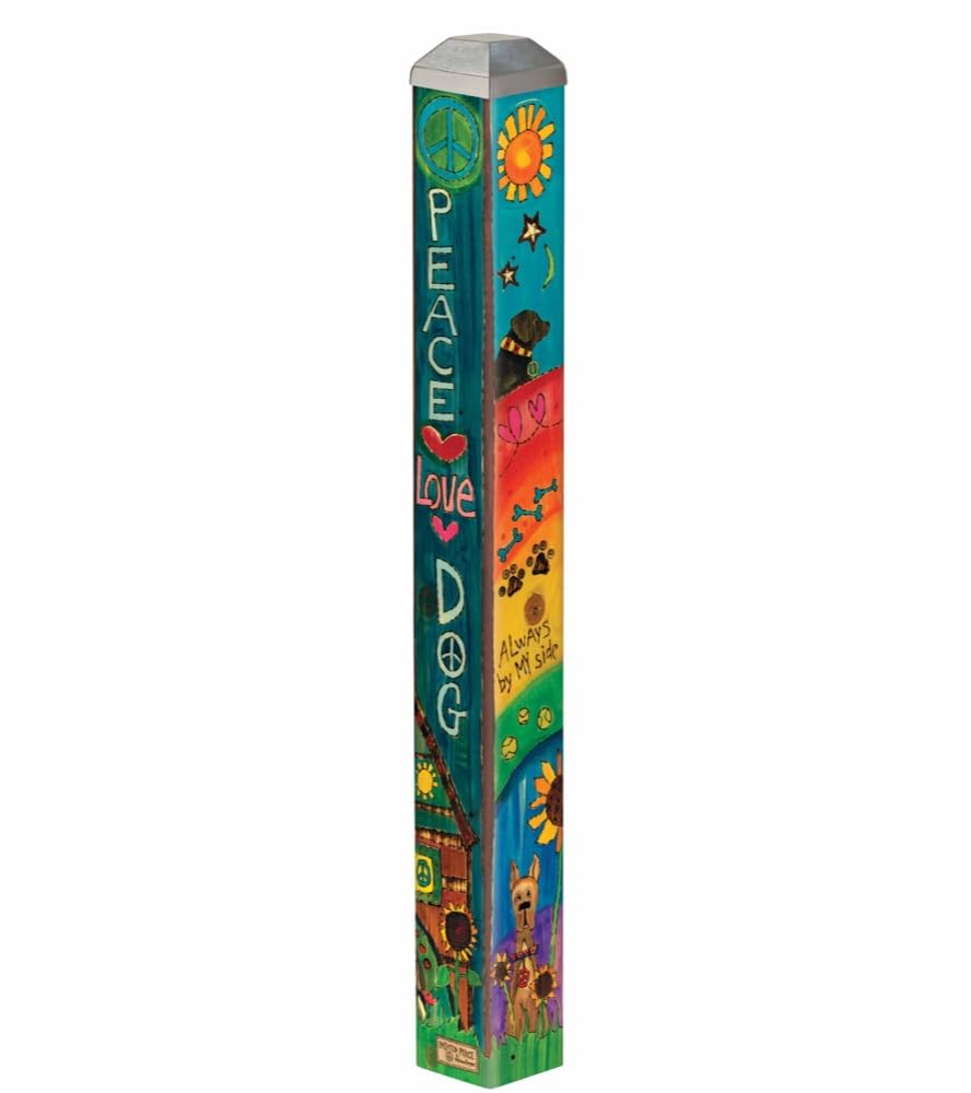 Studio M Art Pole front view showing design and durable finish for stylish outdoor décor