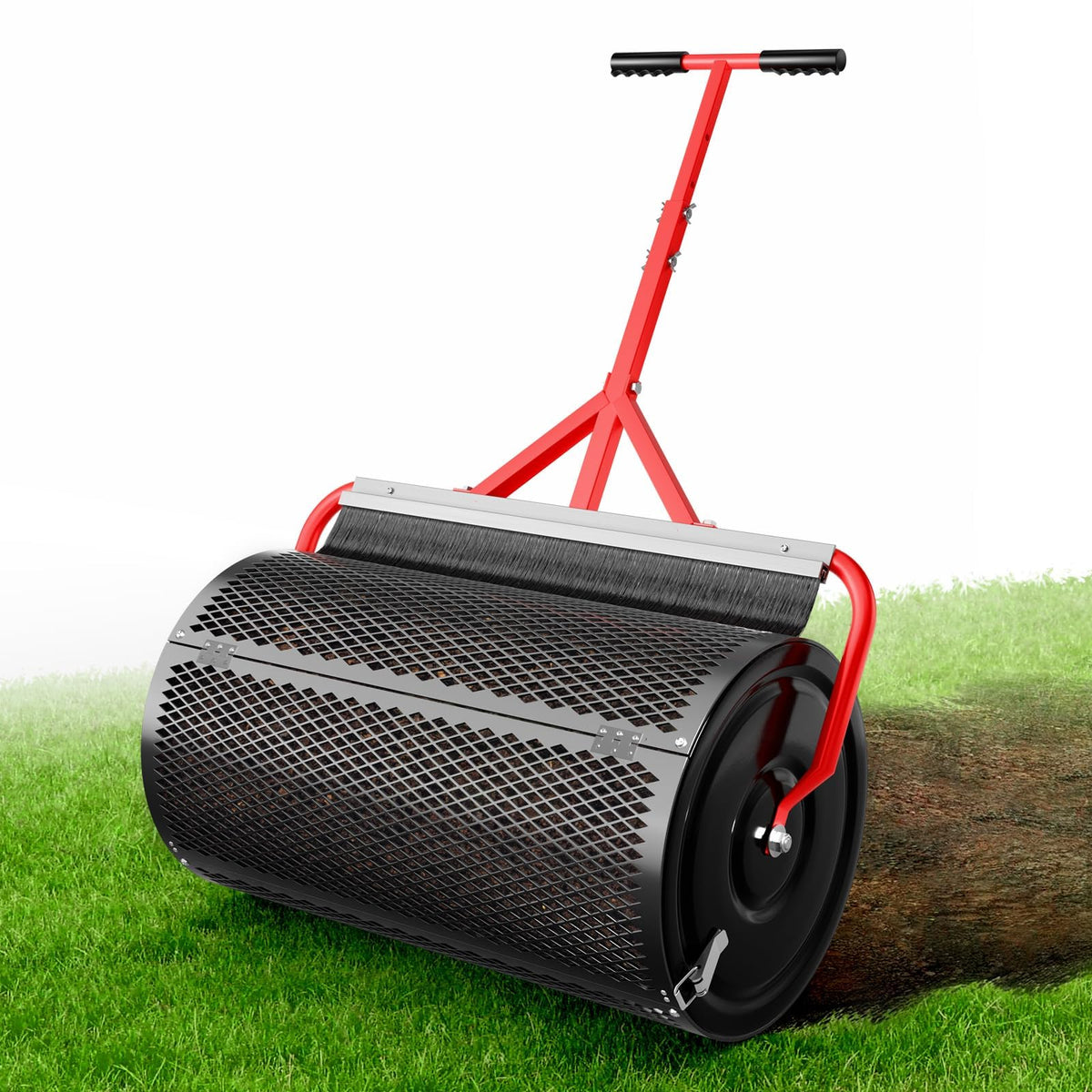 Sturdon front view roller showing wide 24-inch drum for faster coverage