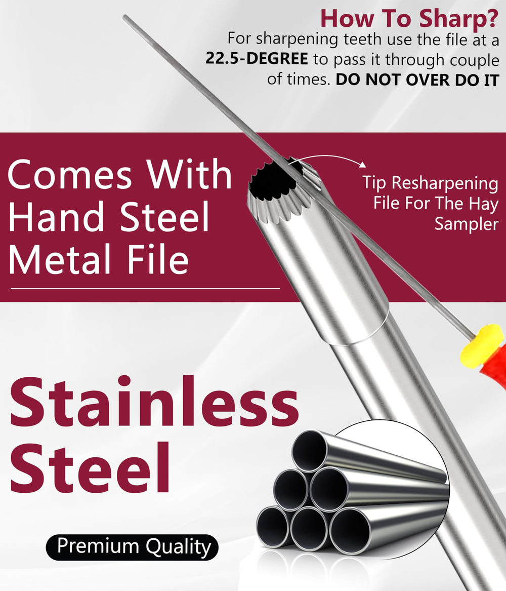 sturdyshape metal file and accessories for on-site sharpening
