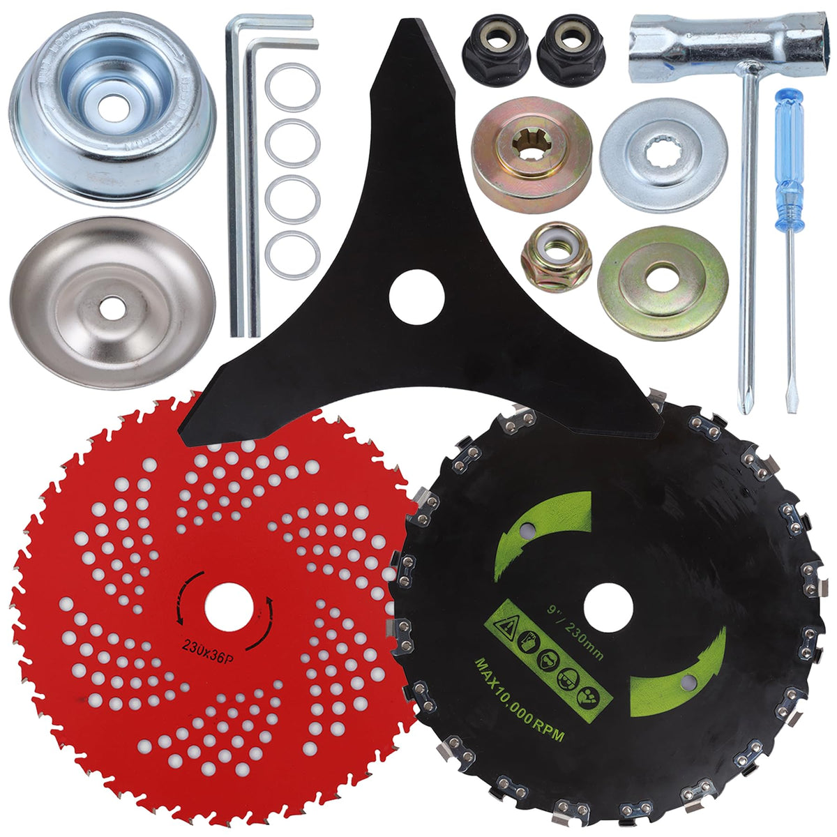 Stylemafia front packaging showing full blade kit and adapters for quick identification and purchase benefit