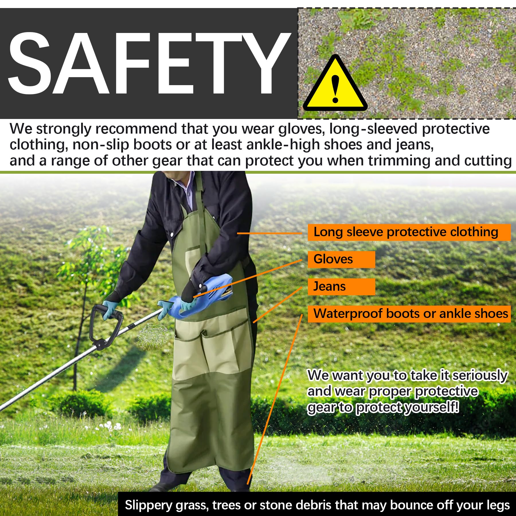 Stylemafia user clearing overgrown yard illustrating practical use and time-saving benefit