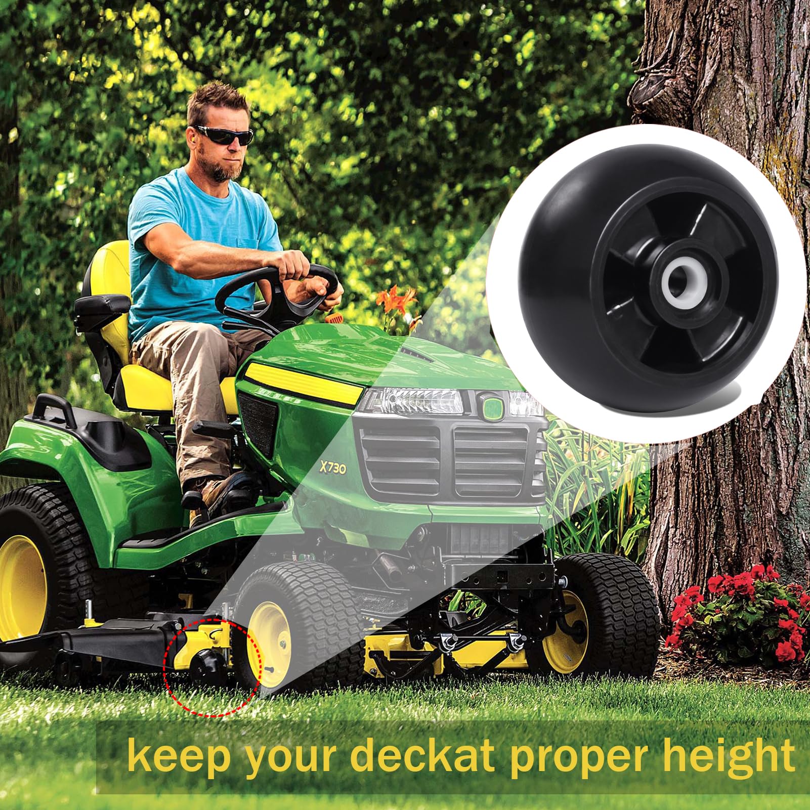 suamoterr installed on a John Deere deck showing improved deck leveling