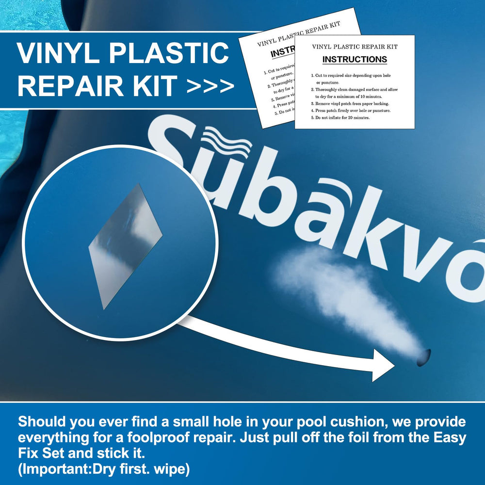 Subakvo deflated and folded for compact storage and easy seasonal cleanup