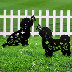 Subvise Shih Tzu displayed in flower bed adding personalized garden charm