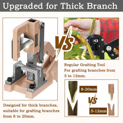 SUCA tool creating V-notch on branch for accurate cambial contact