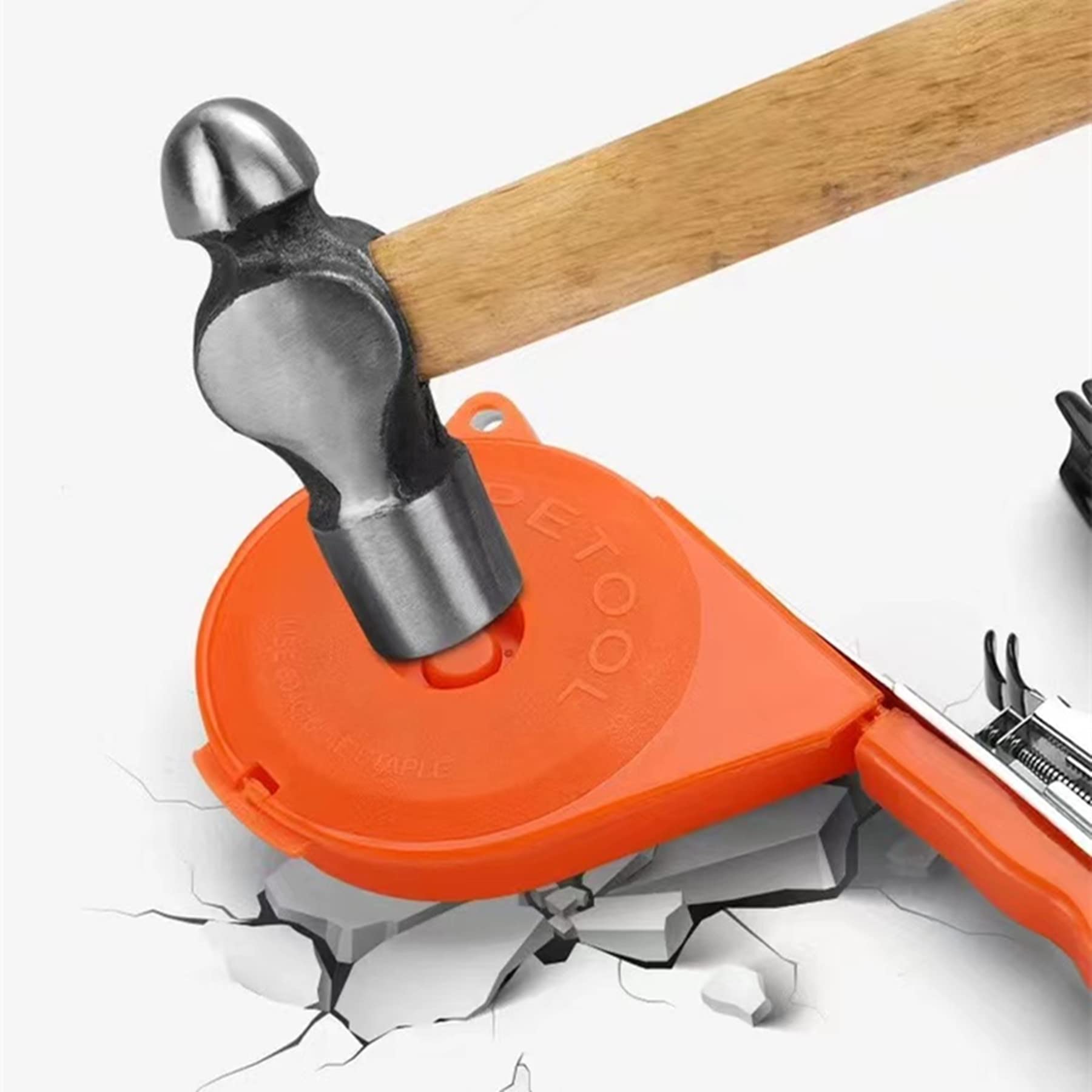 SUCA tool next to hand for scale showing compact lightweight portability