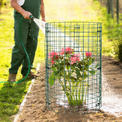 succulentlovers U-shaped ground stakes anchored in soil, securing cages against animals