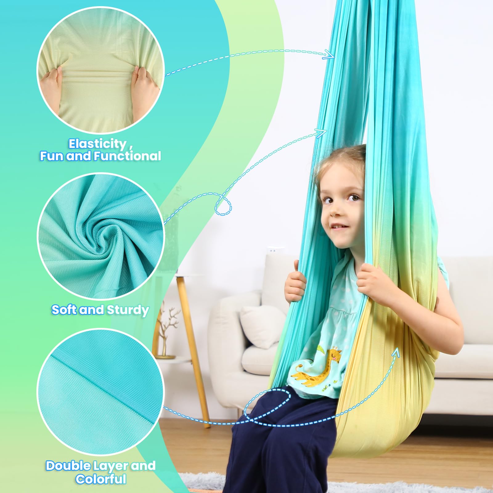 SUCHDECO close-up of double-layer fabric illustrating durable comfortable texture