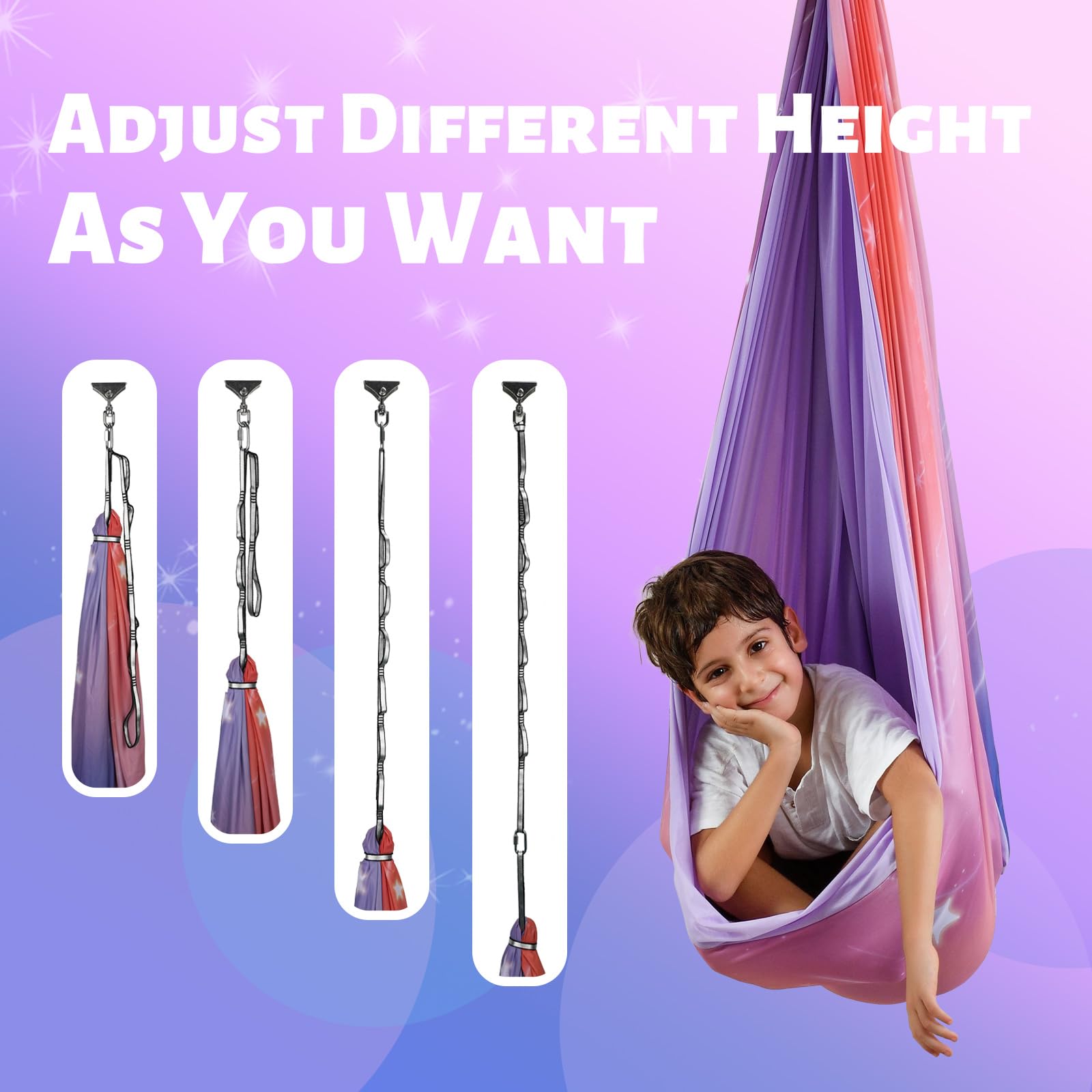 SUCHDECO size comparison with adult to show roomy capacity and support