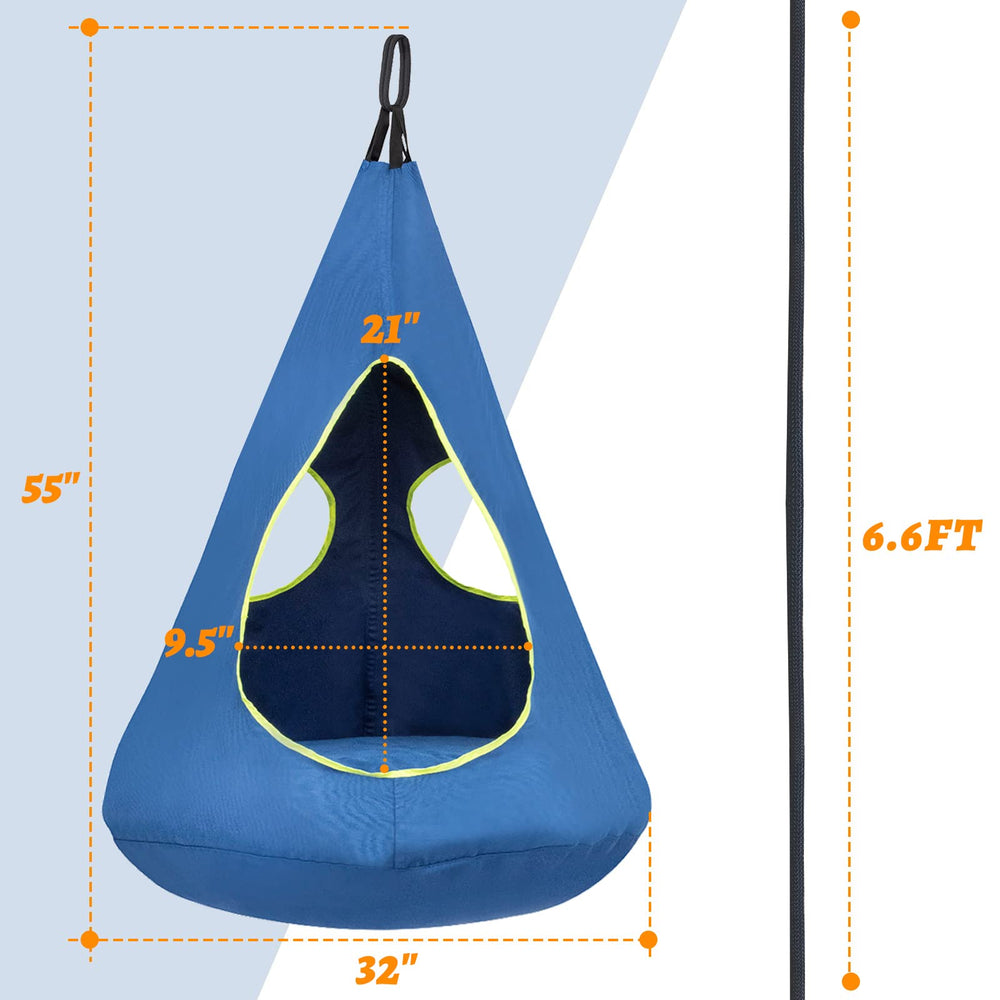SUCHDECO size comparison with cushions showing roomy seat and multi-child use benefit